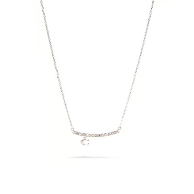 COACH SIGNATURE PAVÉ BAR NECKLACE 91431